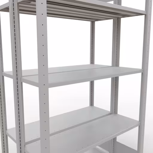 Productafbeelding nr. 7 van het artikel basisplank, dubbele plank, legbord, insteeksysteem MULTIplus150, 2000 x 1000 x (2x300) mm, 2x5 legborden, RAL 7035 lichtgrijs uit het assortiment legborden van Schulte Lagertechnik