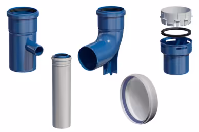 Kunststof rookgasafvoersysteem Kunststof rookgasafvoersysteem