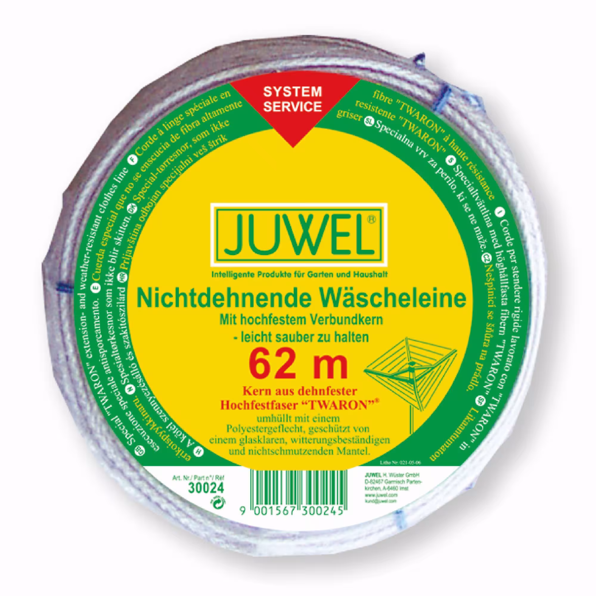 JUWEL vervangende waslijnen 62m van het merk Juwel uit de categorie reserveonderdelen voor tuinmachines