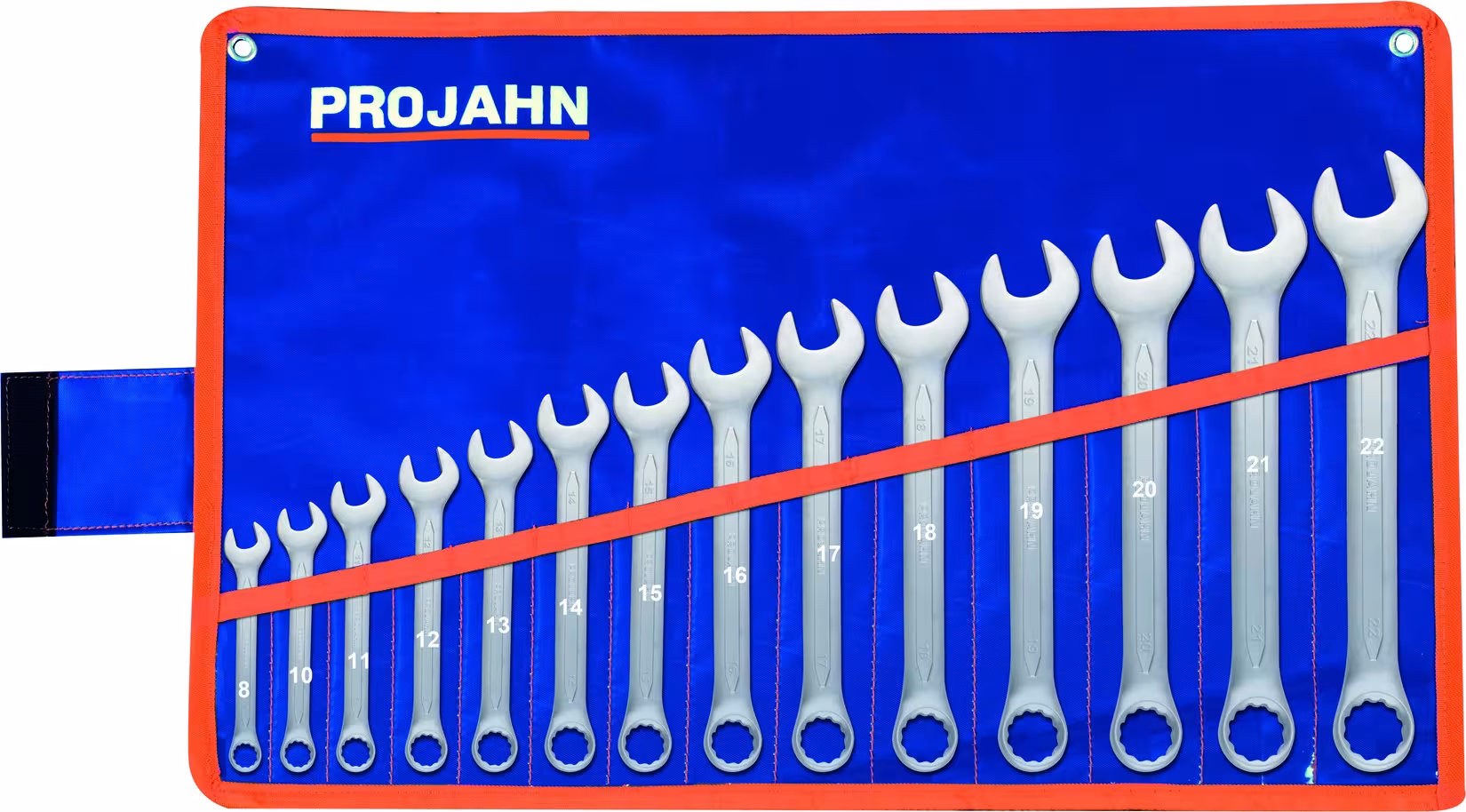 Vorkringsleutelset 14-delig 8 - 10 - 11 - 12 - 13 - 14 - 15 - 16 - 17 - 18 - 19 - 20 - 21 - 22 van PROJAHN Vorkringsleutelset 14-delig 8 - 10 - 11 - 12 - 13 - 14 - 15 - 16 - 17 - 18 - 19 - 20 - 21 - 22, steeksleutel, art.nr. 4473