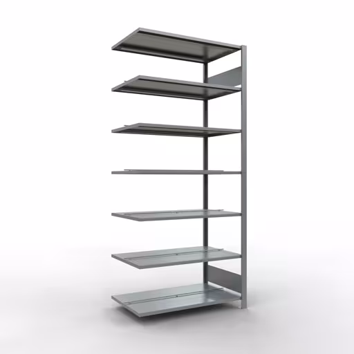 Afbeelding nr. 13 van het artikel, kantoorreksysteem MULTIplus150, 2300 x 1000 x 600 mm, 7 planken, verzinkt, met middenaanslag uit de productgroep kantoorrekken van Schulte Lagertechnik