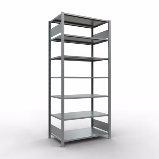 Afbeelding nr. 14 van het artikel, kantoorrekken, insteeksysteem MULTIplus150, 2300 x 1000 x 600 mm, 7 legborden, verzinkt, zonder middenaanslag uit de productgroep kantoorrekken van Schulte Lagertechnik
