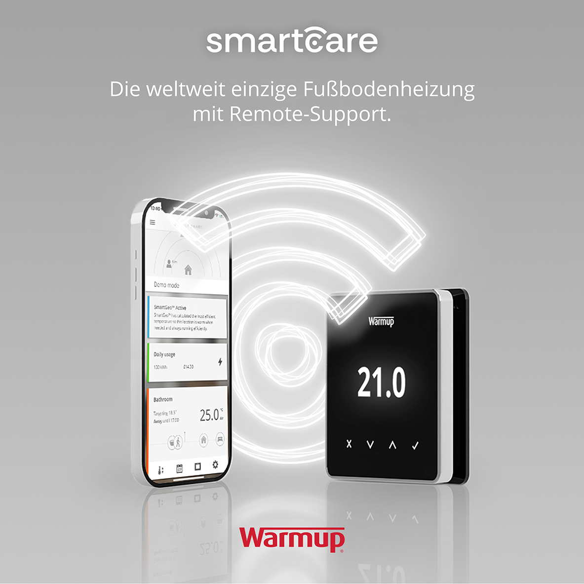 Ohne Text 3820213 Warmup Smart Element WLAN thermostaat wit inclusief vloersensor