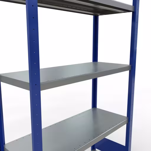Figuur nr. 9 van het artikel basisrek, legbord-insteeksysteem MULTIplus250, 2000 x 1000 x 400 mm, 5 legborden, RAL 5010 gentiaanblauw/verzinkt uit de productgroep insteeksysteem van het merk Schulte Lagertechnik