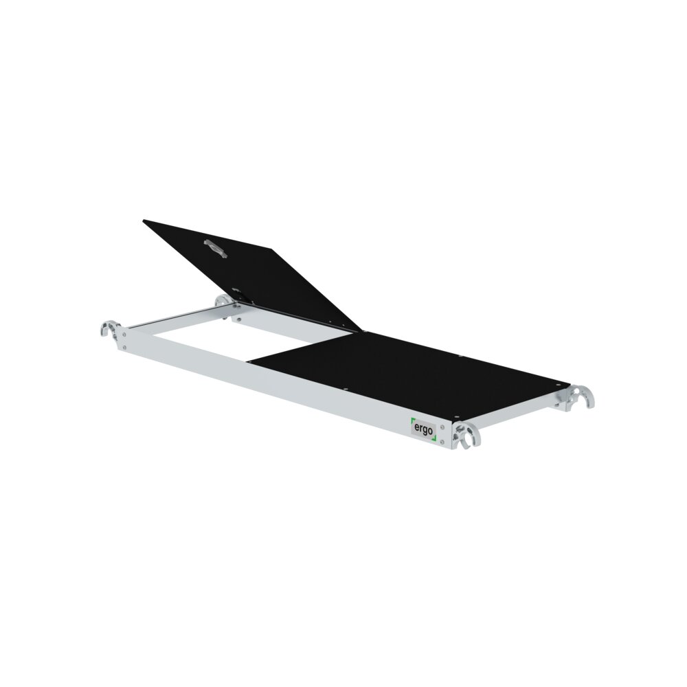 Munk Ergo-platform met klep voor steigerlengte 1,8 m van Günzburger Steigtechnik Munk Ergo platform met klep uit de categorie platformladders met artikelnummer 027108