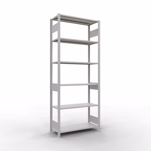 Figuur nr. 14 van het artikel basisrek, legplank-insteeksysteem MULTIplus85, 2500 x 1000 x 400 mm, 6 legborden, RAL 7035 lichtgrijs uit de productgroep insteeksysteem van het merk Schulte Lagertechnik.