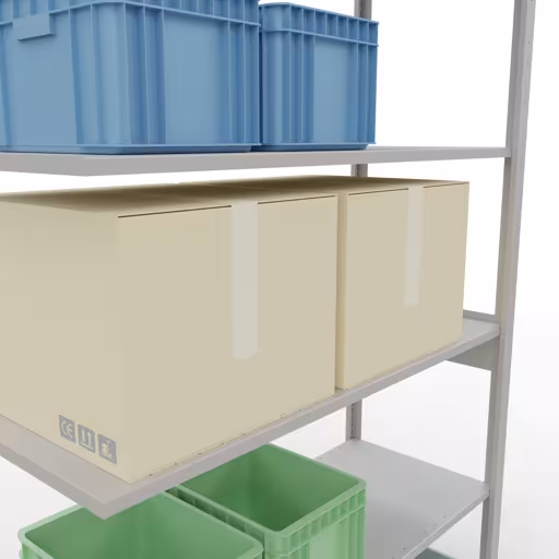 Productafbeelding nr. 13 van het artikel insteeksysteem opzetplank 2500x1300x500 mm, type 150 kg, lichtgrijs uit het insteeksysteem assortiment van Schulte Lagertechnik