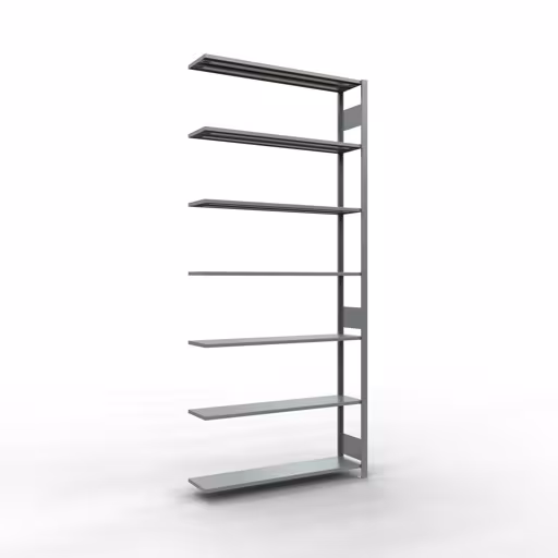 Extra afbeelding van het artikel Aanbouwplank, legbord, insteeksysteem MULTIplus150, 3000 x 1300 x 300 mm, 7 legborden, lengtestangen, verzinkt vanaf opzetplank