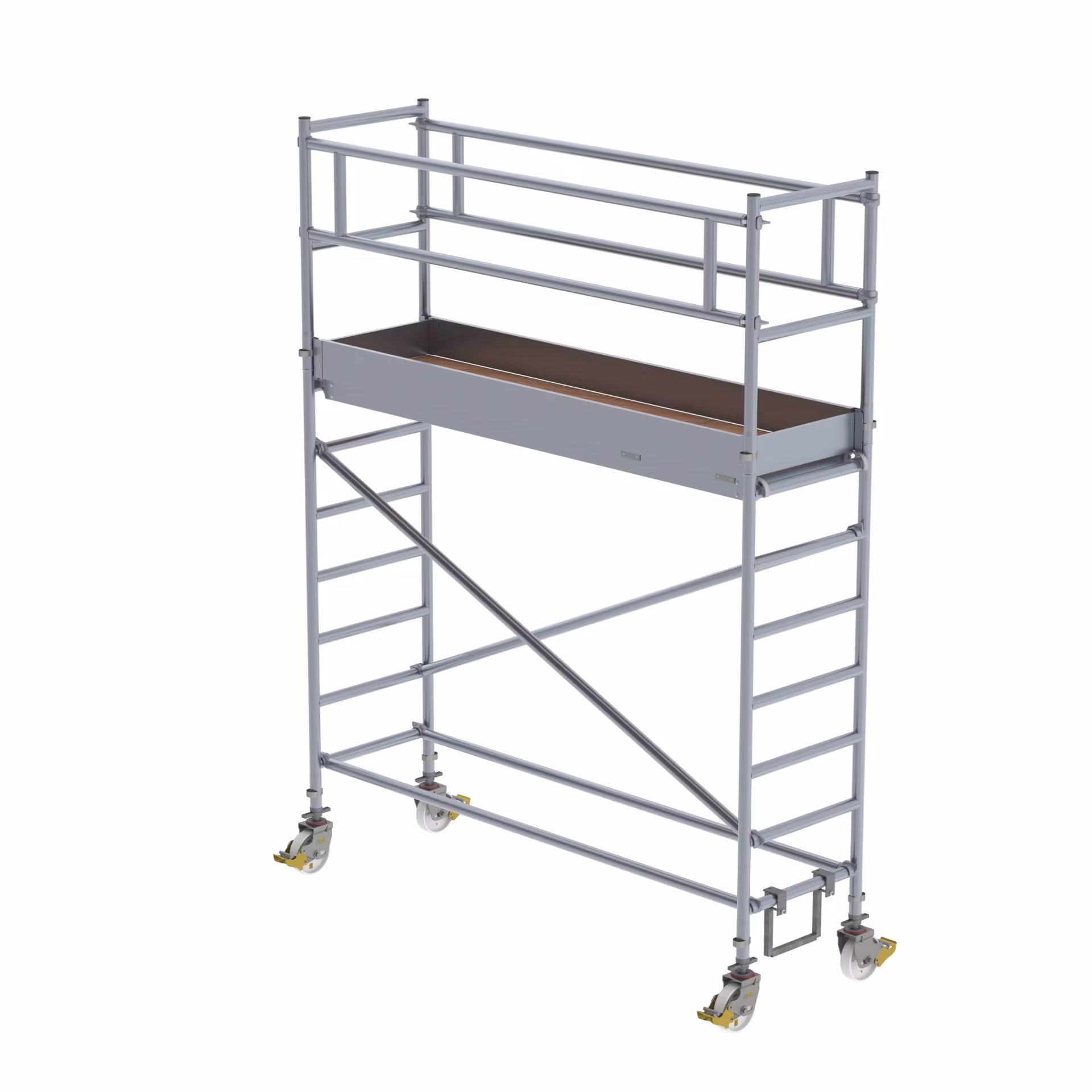 Rolsteiger 0,75 x 2,45 m platformhoogte 2,35 m van Munk uit de categorie steigers