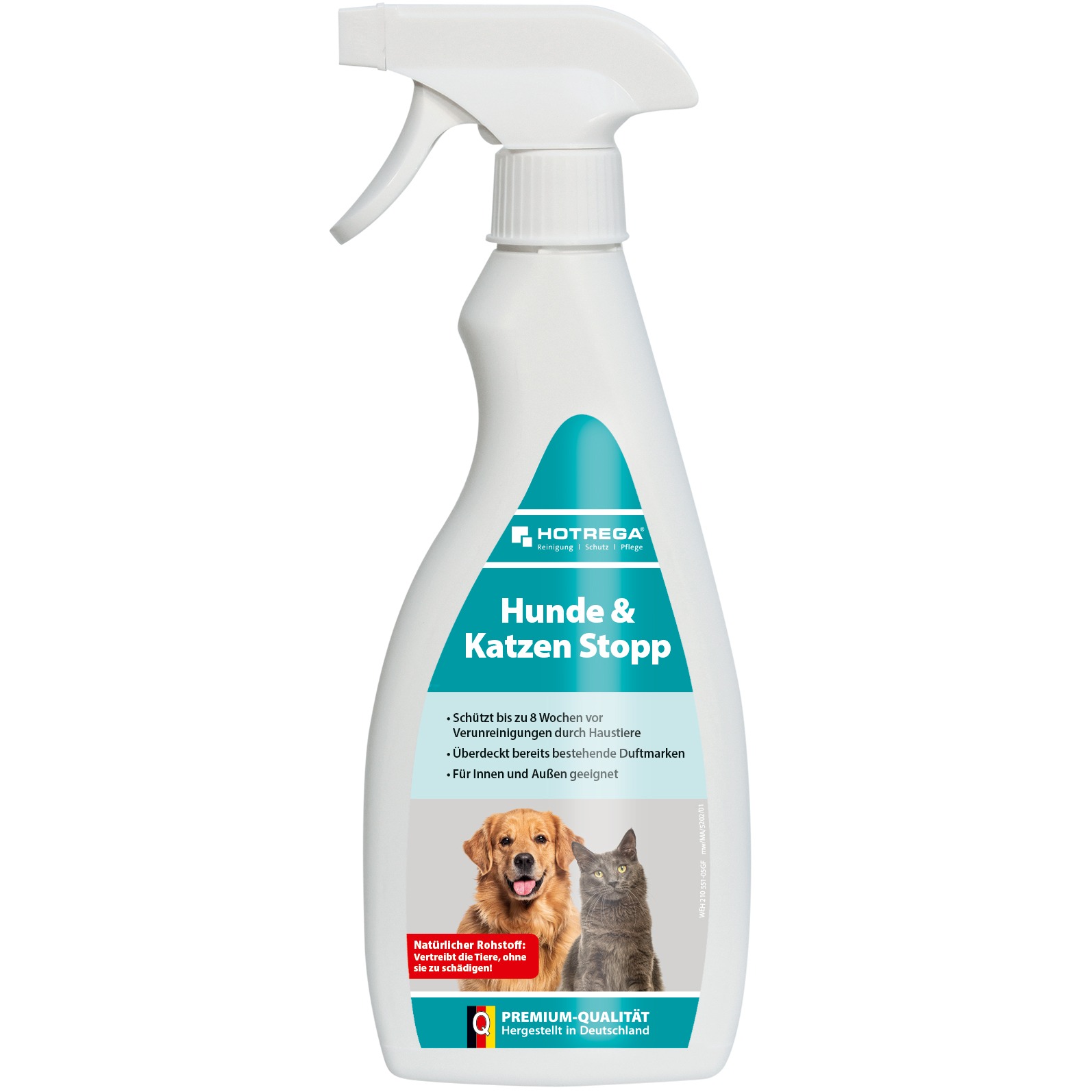 20 stuks - Dog & Cat Stop - 500 ml platte spuitfles uit de categorie dierafweermiddelen - Afweermiddel met artikelnummer H210551-05GF