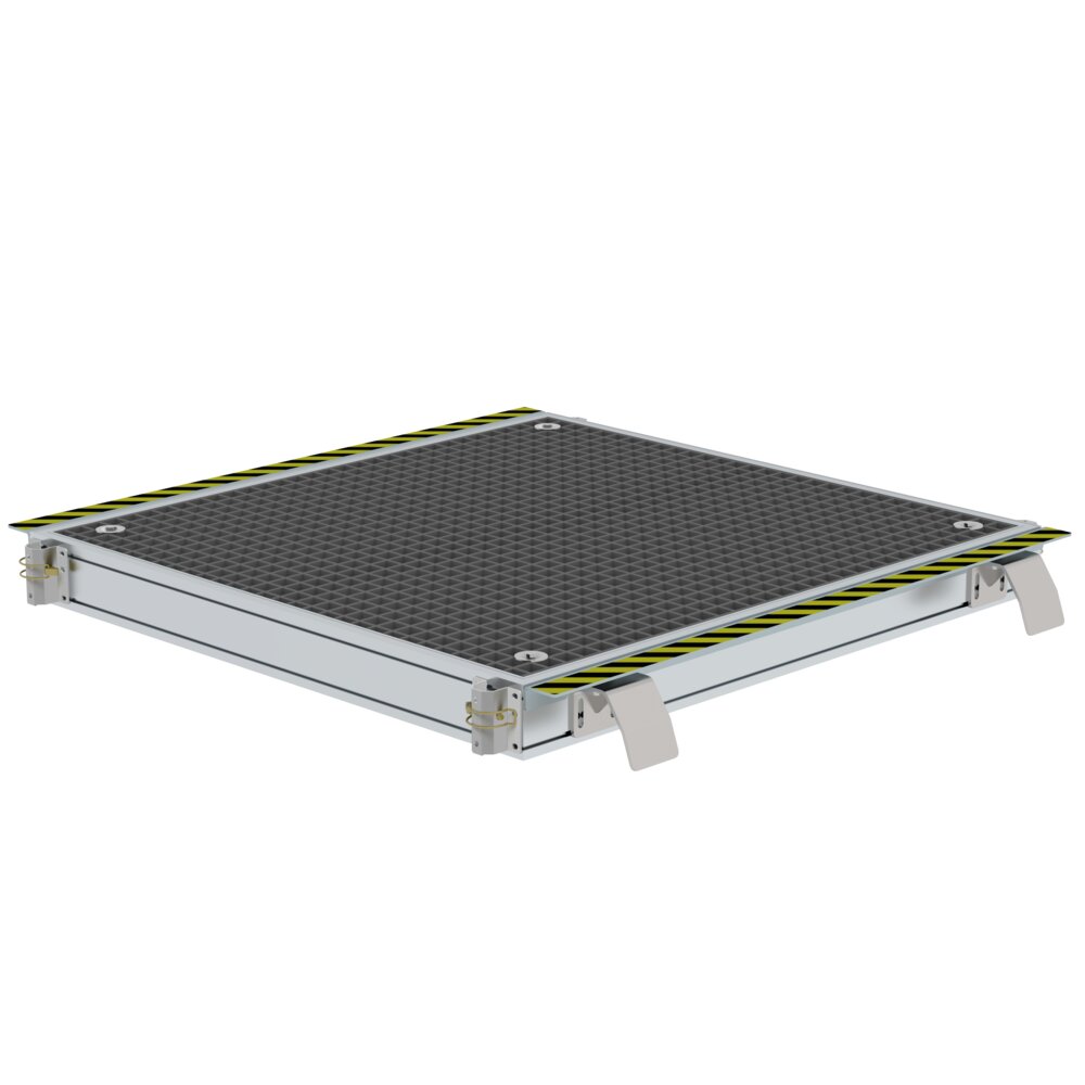 Munk stijf railplatform van GRP-rooster, uit de categorie platformtrappen, artikelnummer 331040.