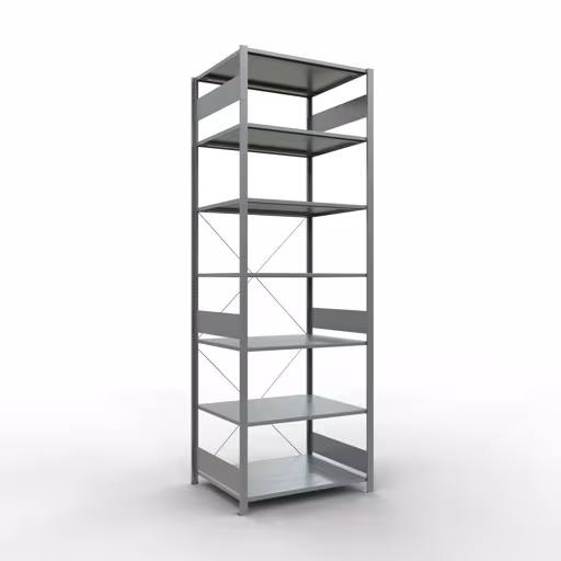 Basisplank, legbord, insteeksysteem MULTIplus150, 3000 x 1000 x 800 mm, 7 legborden, verzinkt van het merk Schulte Lagertechnik uit het assortiment insteeksysteem