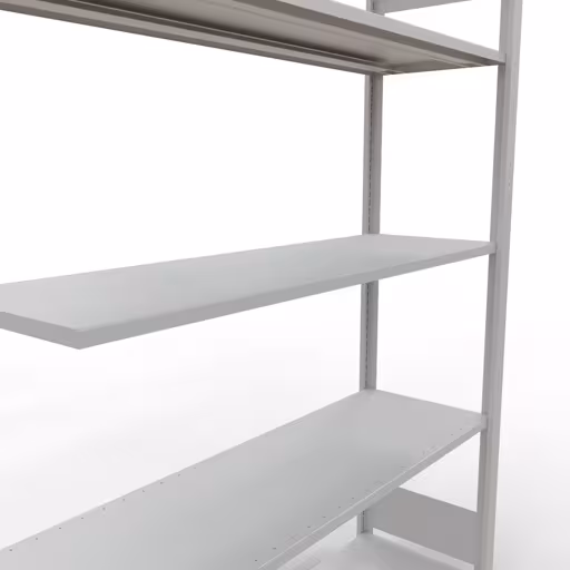 Productafbeelding nr. 14 van het artikel aanbouwplank, legplank, insteeksysteem MULTIplus150, 2000 x 1300 x 400 mm, 5 legborden, RAL 7035 lichtgrijs uit het insteeksysteem-assortiment van Schulte Lagertechnik