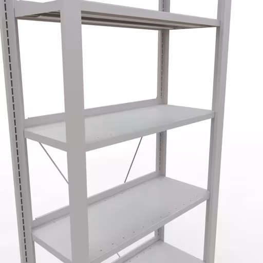 Productafbeelding nr. 13 van het artikel basisplank, kantoorplank, insteeksysteem MULTIplus85, 2300 x 750 x 300 mm, 7 planken, kruisschoor, met stoplijst, lichtgrijs Afbeelding nr. 13 van het artikel, kantoorrekken, insteeksysteem MULTIplus85, 2300 x 750 x 300 mm, 7 planken, met aanslaglijst, lichtgrijs uit de productgroep kantoorrekken van Schulte Lagertechnik