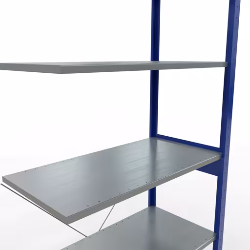 Productafbeelding nr. 12 van het artikel aanbouwplank, legbord, insteeksysteem MULTIplus150, 2500 x 1000 x 500 mm, 6 legborden, RAL 5010/verzinkt uit het insteeksysteem-assortiment van Schulte Lagertechnik