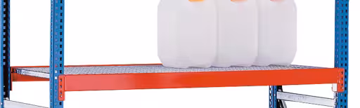 Extra niveau voor milieuplank B100, 1250 x 600 mm, oranje/verzinkt, inclusief rooster met GTIN 4004514260673 Extra niveau voor milieuplank B100, 1250 x 600 mm, oranje/verzinkt, inclusief rooster van Schulte Lagertechnik met artikelnr. 14862