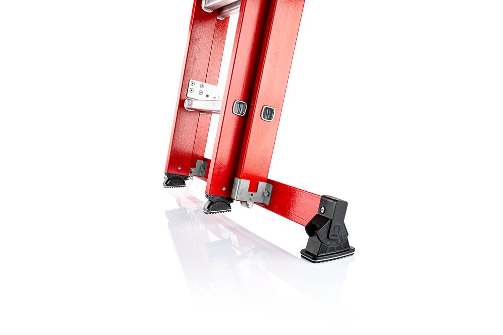 Produktbild Detailansicht 3812853 Munk retrofit traverse met nivello 0,93 m voor GVK ladders met ladderboomhoogte 73 mm