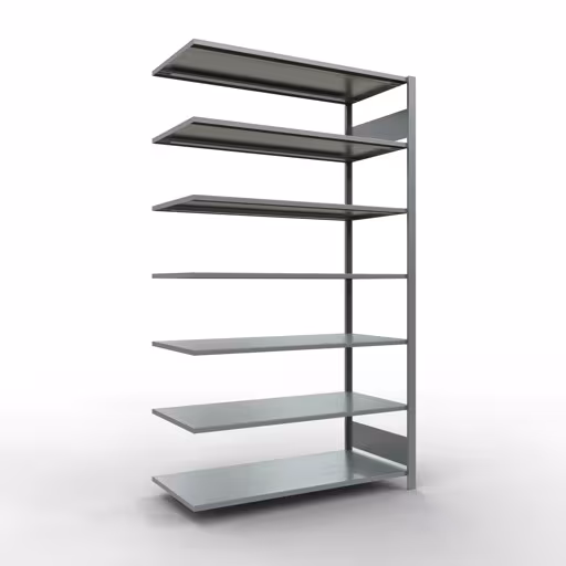 Afbeelding nr. 10 van het artikel, kantoorrekken, insteeksysteem MULTIplus150, 2300 x 1300 x 600 mm, 7 planken, verzinkt, zonder middenaanslag uit de productgroep kantoorrekken van Schulte Lagertechnik