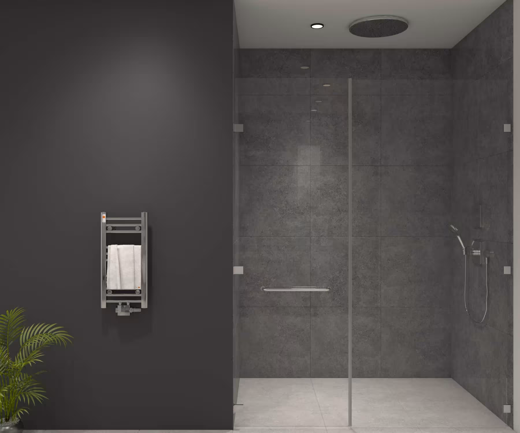 Badkamerradiator chroom recht, 300 x 600 mm, middenaansluiting van MERT MERT badkamerradiator chroom recht, middenaansluiting, badkamerradiator, art.nr. 3-30x060-M