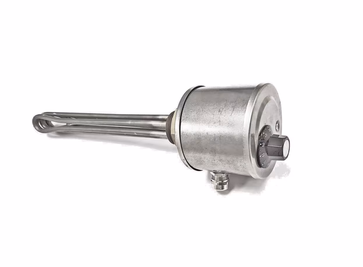 Inschroefverwarmer G1 1/2, warmwater/PV, regelaar 30-80°C/STB 100°C van Schultze Inschroefverwarmer G1 1/2, warmwater/PV, regelaar 30-80°C/STB 100°C, inschroefverwarmer