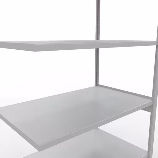 Figuur nr. 15 van het artikel aanbouwrekken, legbordstellingen, insteeksysteem MULTIplus250, 3000 x 1300 x 800 mm, 7 legborden, lengtestangen, RAL 7035 lichtgrijs uit de insteeksysteem productgroep van Schulte Lagertechnik.