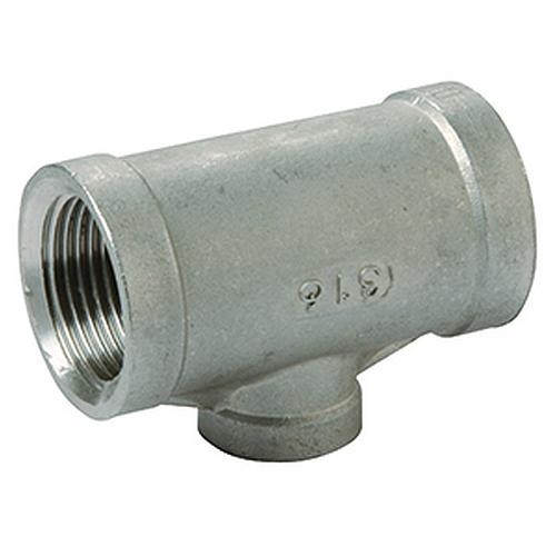 Atusa RVS T-stuk gereduceerd No. 130 (AISI 316) / PN16, RVS schroefdraadfittingen