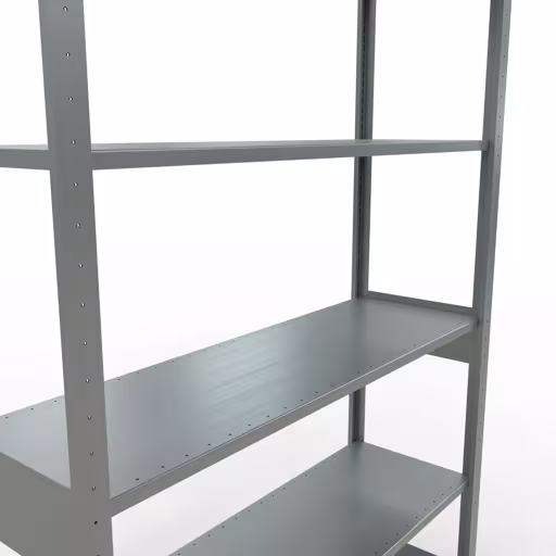 Extra afbeelding van het artikel Basisplank, legplank, insteeksysteem MULTIplus150, 2500 x 1300 x 400 mm, 6 legborden, lengtestangen, verzinkt vanaf basisplank