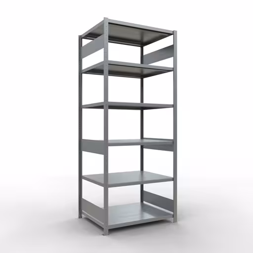 Figuur nr. 8 van het artikel basisrek, legbord, insteeksysteem MULTIplus250, 2500 x 1000 x 800 mm (HxBxD), 6 legborden, verzinkt uit de productgroep insteeksysteem van het merk Schulte Lagertechnik.