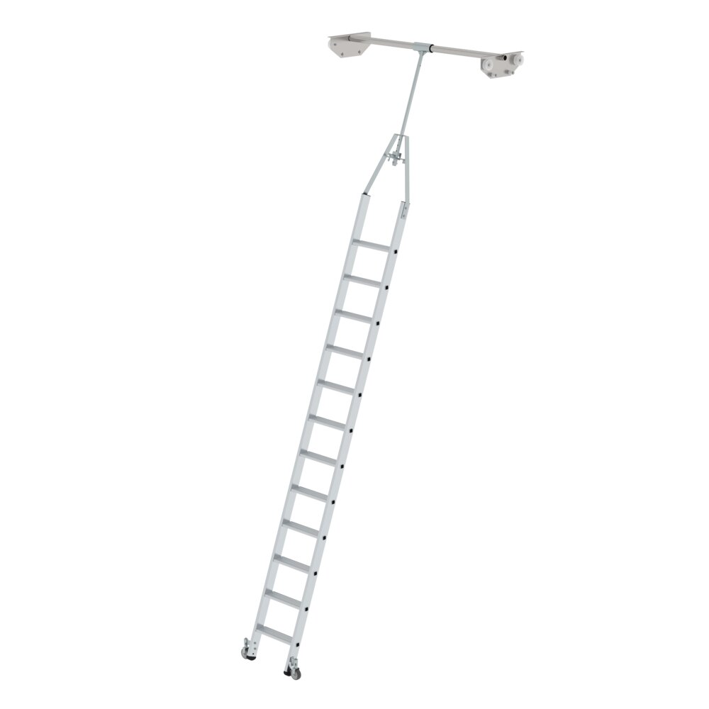 Munk draaibare trapladder voor dubbele stellingen, uit de categorie "Schappenladders" met artikelnummer 044512