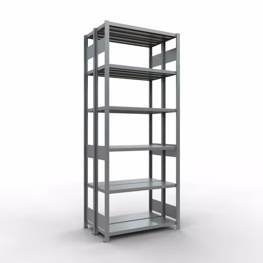 Basisplank, dubbele plank, stellingsysteem MULTIplus250, 2500 x 1000 x (2x300) mm (HxBxD), 2x6 planken, lengtestangen, gegalvaniseerd van Schulte Lagertechnik Basisplank, dubbele plank, stellingsysteem MULTIplus250, 2500 x 1000 x (2x300) mm (HxBxD), 2x6 planken, lengtestangen, verzinkt, dubbele planken, art.nr. 17931