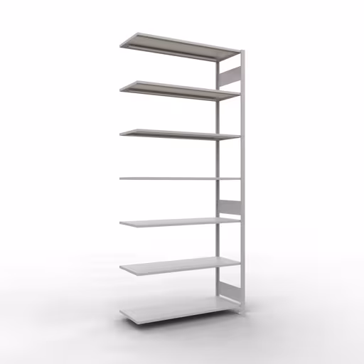 Productafbeelding nr. 14 van het artikel aanbouwplank, legbord, insteeksysteem MULTIplus150, 3000 x 1300 x 500 mm, 7 legborden, RAL 7035 lichtgrijs uit het insteeksysteem-assortiment van Schulte Lagertechnik
