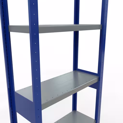 Figuur nr. 13 van het artikel basisrek, legbord, insteeksysteem MULTIplus250, 2500 x 750 x 300 mm, 6 legborden, lengtestangen, RAL 5010 gentiaanblauw/verzinkt/verzinkt uit de insteeksysteem productgroep van Schulte Lagertechnik.