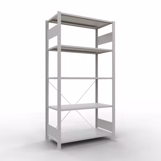 Figuur nr. 14 van het artikel basisrek, legplank-insteeksysteem MULTIplus85, 2000 x 1000 x 500 mm, 5 legborden, RAL 7035 lichtgrijs uit de productgroep insteeksysteem van het merk Schulte Lagertechnik.