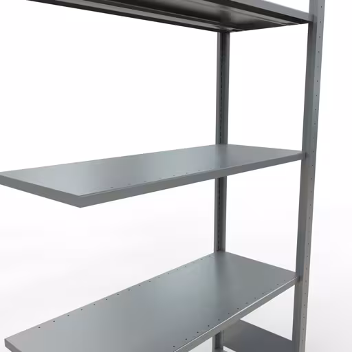 Productafbeelding nr. 6 van het artikel aanbouwrekken, legbordstellingen, insteeksysteem MULTIplus150, 2000 x 1000 x 400 mm, 5 legborden, verzinkt uit het insteeksysteem-assortiment van Schulte Lagertechnik