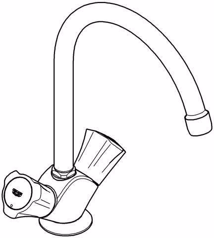 GROHE Duoknop gootsteenkraan Costa 31831 DN 15 chroom