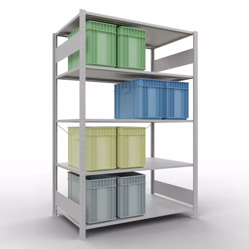 Productafbeelding nr. 15 van het artikel insteeksysteem basisplank 2000x1300x800 mm, type 150 kg, lichtgrijs uit het insteeksysteem assortiment van Schulte Lagertechnik