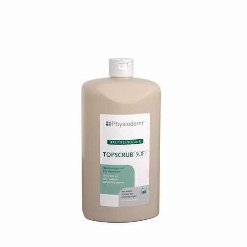 TOPSCRUB® SOFT handreiniger 500 ml microplasticvrije harde fles van 500 ml PHYSIODERM van het merk Physioderm TOPSCRUB® SOFT handreiniger, 500 ml, microplasticvrij, harde fles van 500 ml, PHYSIODERM, uit de categorie Handen en Huid, Reiniging en Bescherming, met artikelnummer 8000339360