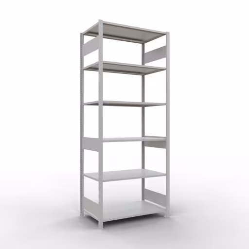 Figuur nr. 12 van het artikel basisrek, legplank-insteeksysteem MULTIplus85, 2500 x 1000 x 600 mm, 6 legborden, RAL 7035 lichtgrijs uit de productgroep insteeksysteem van het merk Schulte Lagertechnik.