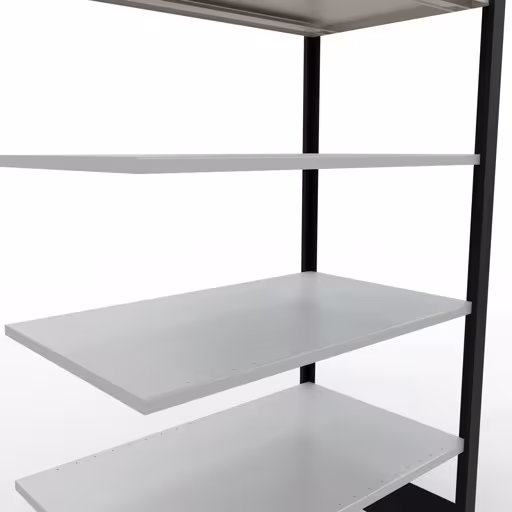 Afbeelding nr. 14 van het artikel, kantoorrekken, insteeksysteem MULTIplus150, 2000 x 1000 x 600 mm, 6 planken, zonder middenaanslag, zwart/lichtgrijs uit de productgroep kantoorrekken van Schulte Lagertechnik