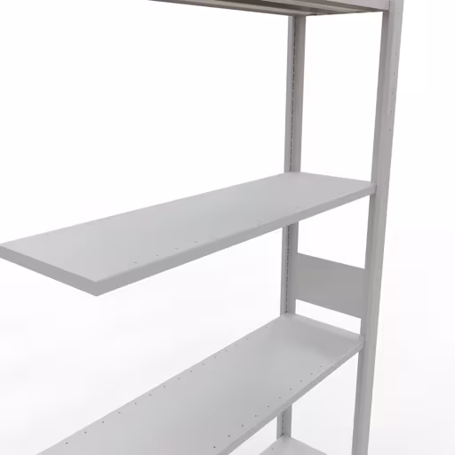 Aanbouwrekken, rekken, insteeksysteem MULTIplus150, 3000 x 1000 x 300 mm (HxBxD), 7 planken, lengtestangen, RAL 7035 lichtgrijs met artikelnr. 32637-LR Aanbouwrekken, rekken, insteeksysteem MULTIplus150, 3000 x 1000 x 300 mm, 7 planken, RAL 7035 lichtgrijs van Schulte Lagertechnik uit de categorie insteeksystemen