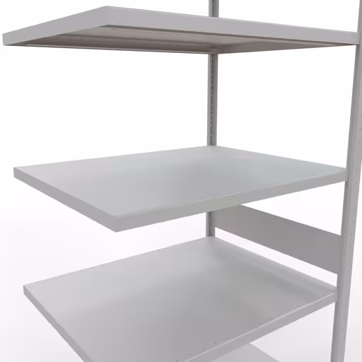 Figuur nr. 15 van het artikel aanbouwrekken, legbordstellingen, insteeksysteem MULTIplus330, 3000 x 1000 x 800 mm, 7 legborden, lengtestangen, RAL 7035 lichtgrijs uit de productgroep insteeksysteem van Schulte Lagertechnik