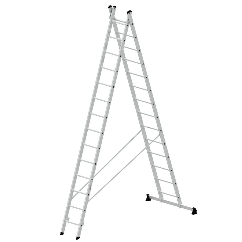 Munk multifunctionele ladder met twee sporten en Nivello® dwarsbalk uit de categorie multifunctionele ladders, artikelnummer 031228