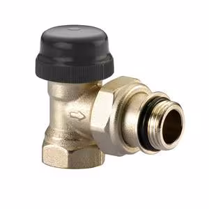 Thermostatisch ventiel hoek 1/2 inch VS 2102 N van Ivar Ivar thermostaatkranen 1/2 inch serie N, radiator montage & aansluitingen, art.nr. 500513