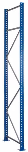 Figuur nr. 8 van het artikel palletstellingstaander S625-A18, ongemonteerd, 4000x800 mm, blauw/gegalvaniseerd uit de productgroep palletstelling van het merk Schulte Lagertechnik.