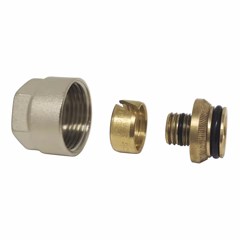 Ivar 3/4 inch Euroconus - schroefaansluiting voor composiet PEx buis, radiatormontage & aansluitingen, art.nr. 500683