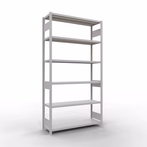 Figuur nr. 11 van het artikel basisrek, legplank-insteeksysteem MULTIplus250, 2500 x 1300 x 400 mm, 6 legborden, RAL 7035 lichtgrijs uit de productgroep insteeksysteem van het merk Schulte Lagertechnik.