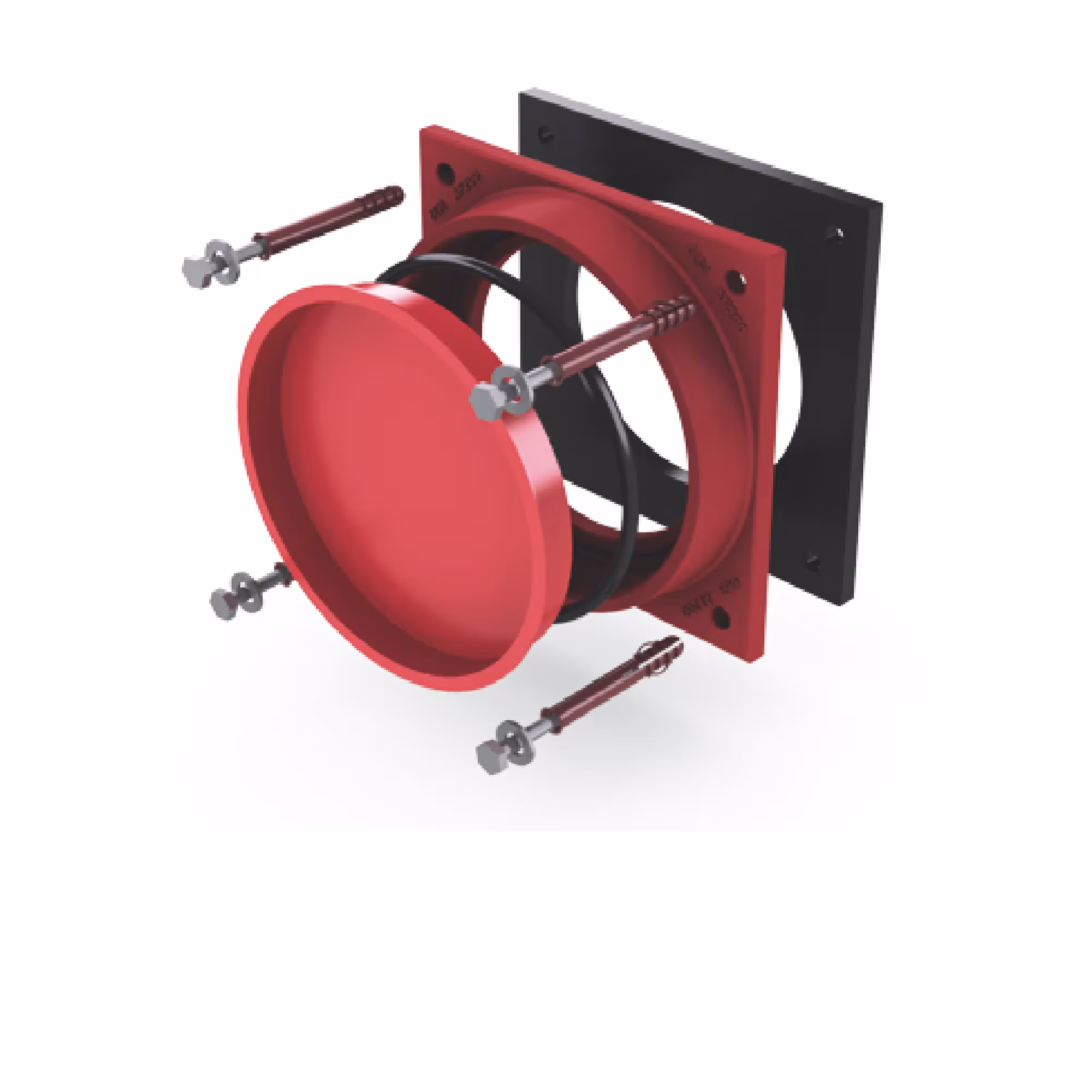 UGA montageflens KD150-AF-200/BE-VZ van UGA System-Technik uit de categorie muurdoorvoeren