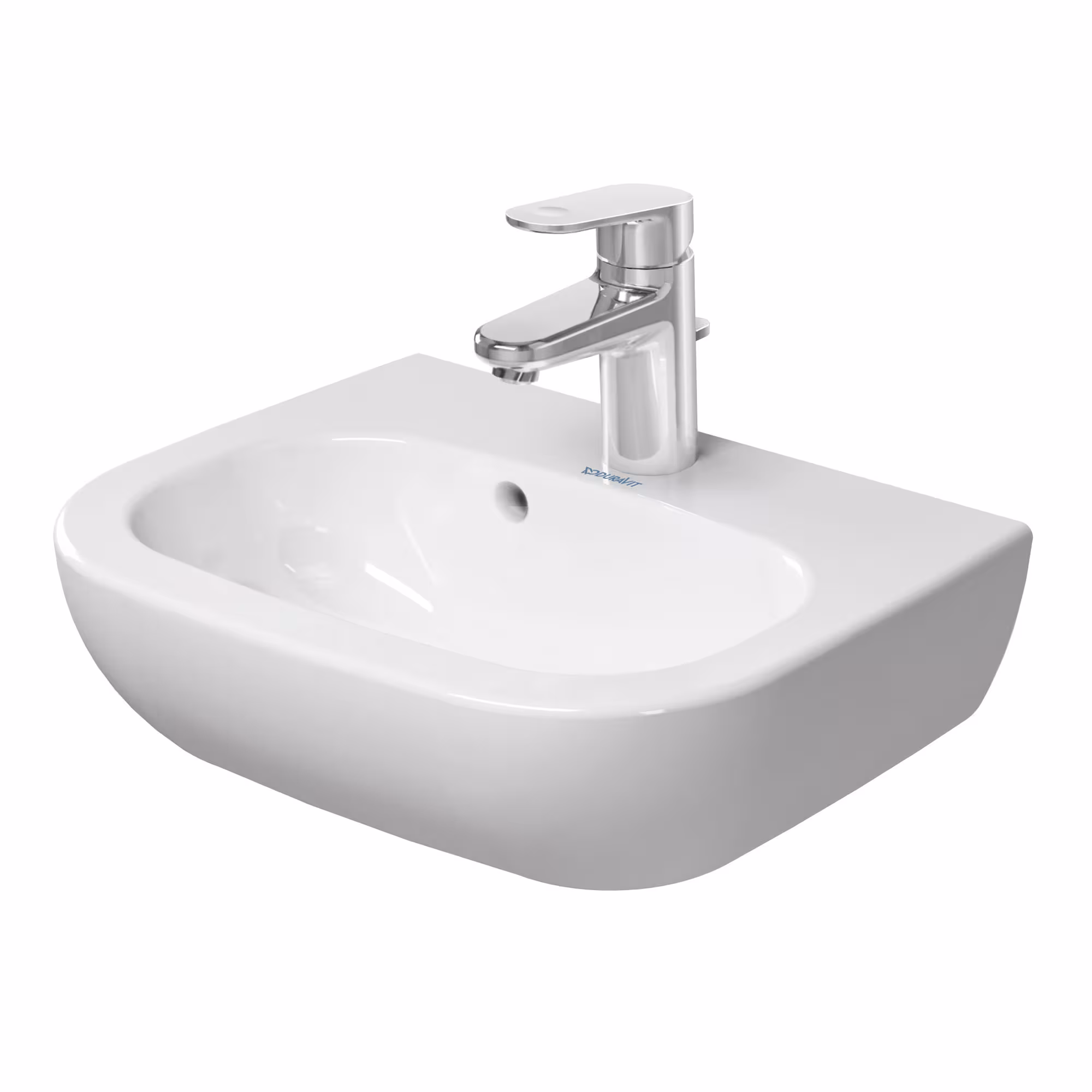 DURAVIT fontein D-Code wit 45 cm - Ontwerp van Sieger Design van Duravit DURAVIT wastafel design "D-Code", wastafels, art.nr. 8267489