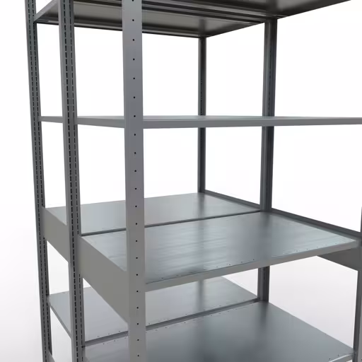Figuur nr. 16 van het artikel basisplank, dubbele plank, legplank-insteeksysteem MULTIplus150, 2500 x 1000 x (2x600) mm, 2x6 legborden, lengtestangen, verzinkt uit de productgroep legborden van Schulte Lagertechnik.