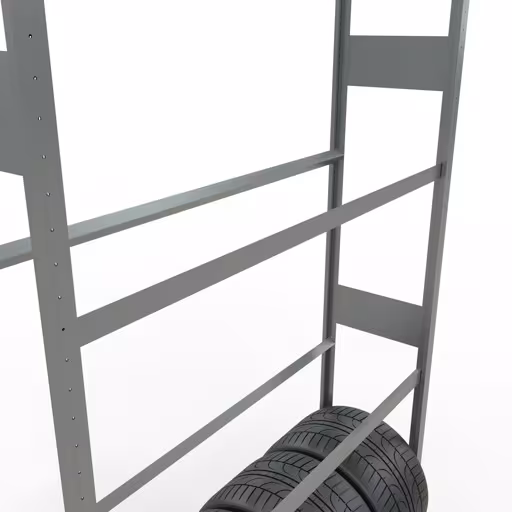 Figuur nr. 11 van het artikel basisrek, wielen-/bandenrek, 4500 x 1500 x 400 mm, verzinkt, 6 opslagniveaus met 150 kg vakbelasting per niveau uit de productgroep legbordstellingen van Schulte Lagertechnik
